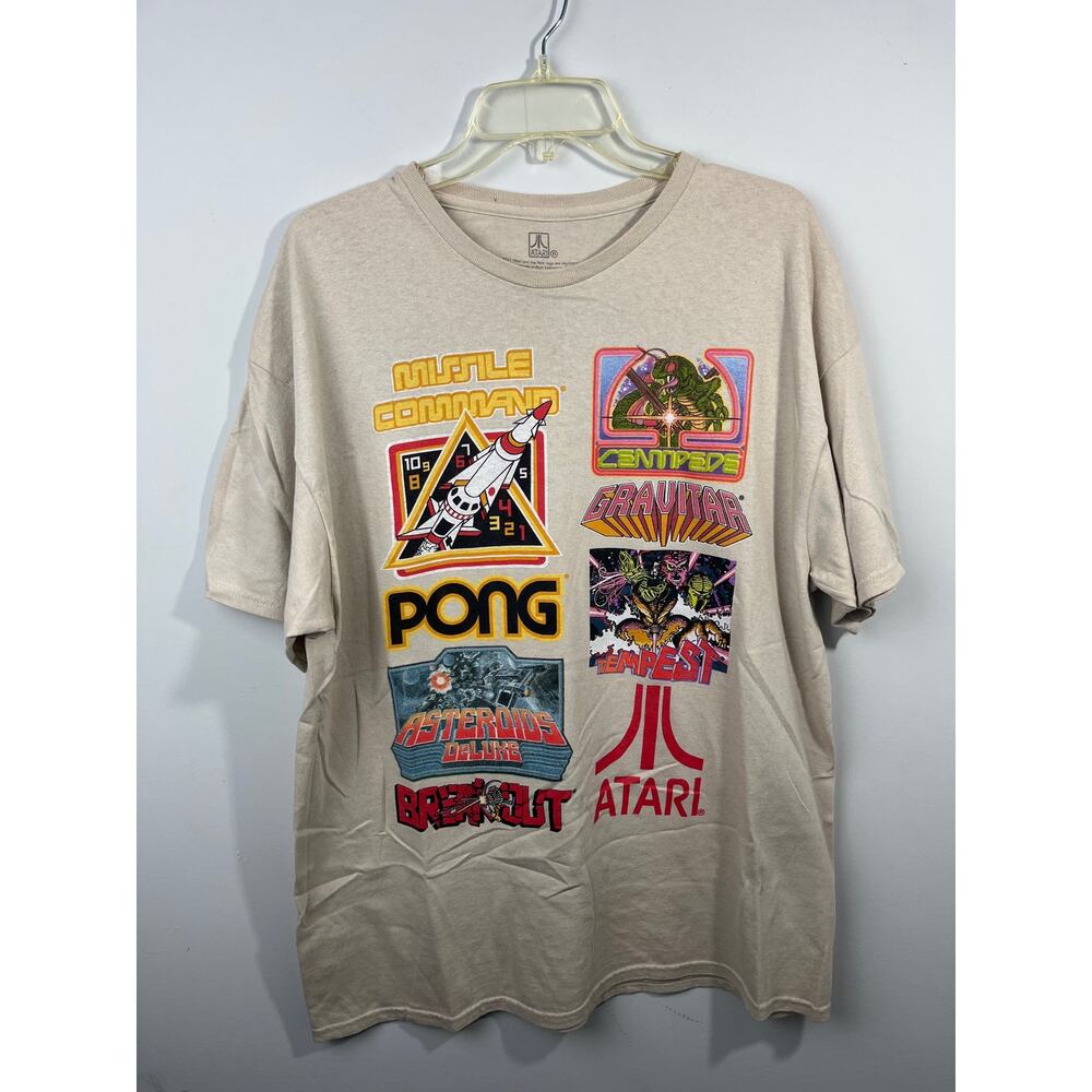 FREEZE 24-7 Men's Gaming Short Sleeve T-shirt In Putty Atari size Large